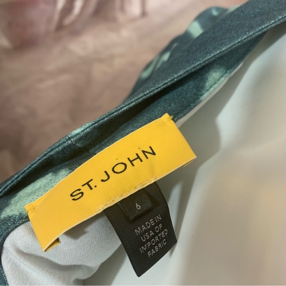 St John Green Windowpane Print Trouser - Picture 9 of 10